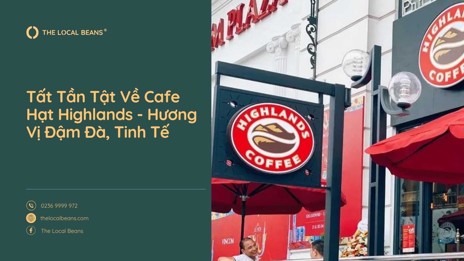 bảng hiệu highlands coffee tại Việt Nam