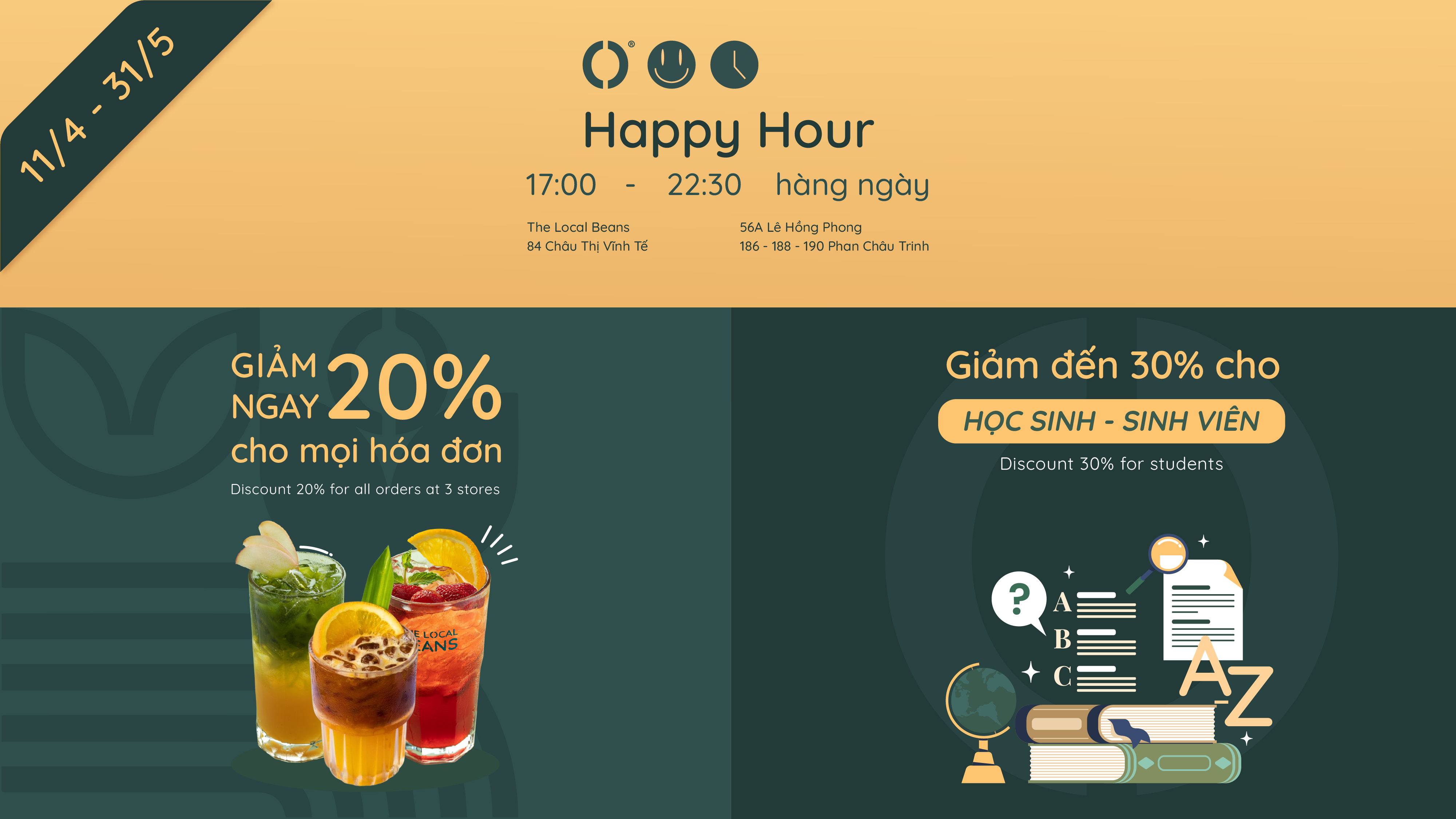 HAPPY HOUR | 17H00 – 22H30
