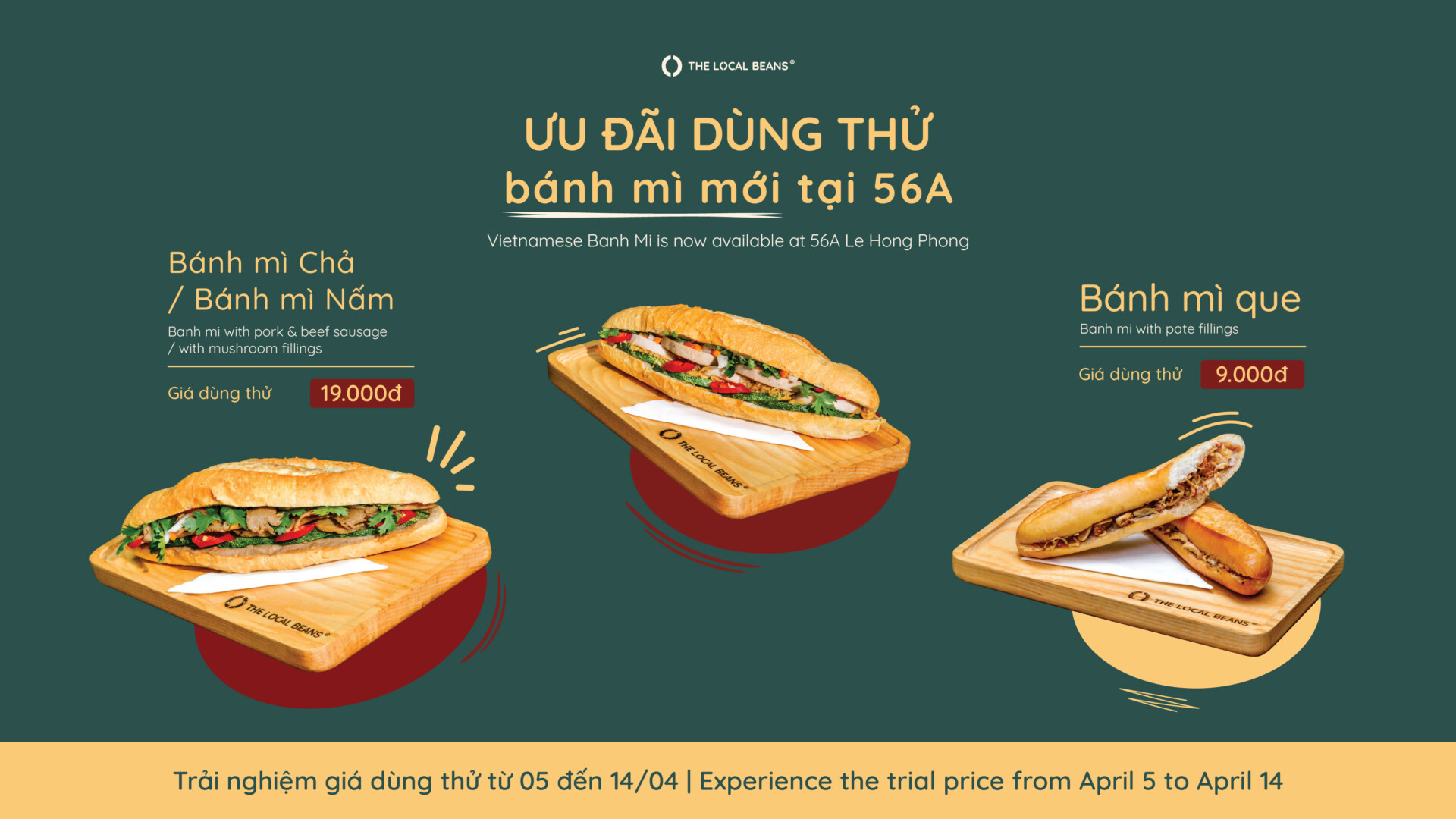 BÁNH MÌ ĐÃ CÓ MẶT TẠI CỬA HÀNG 56A LÊ HỒNG PHONG