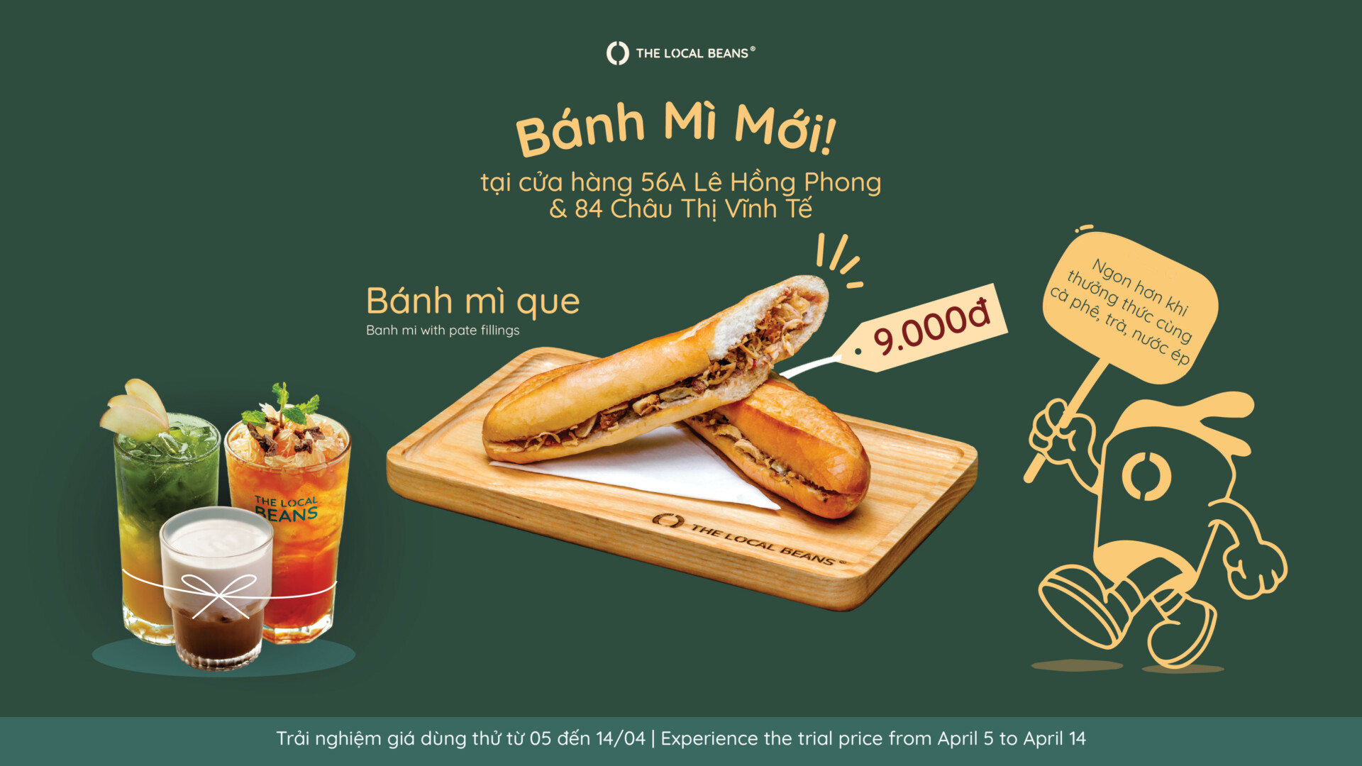 MỞ BÁN BÁNH MÌ QUE TẠI CỬA HÀNG 56A VÀ 84 – GIÁ DÙNG THỬ CHỈ 9K
